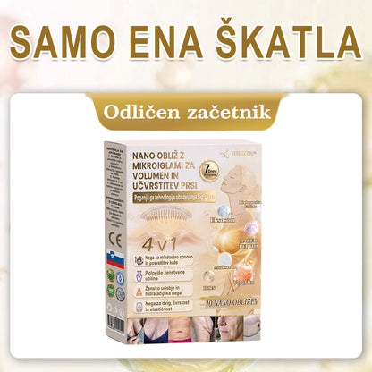 HISKIN®🏆 Nano mikroiglični obliži za volumen, dvig in učvrstitev prsi z voluminom + eksosomom + formulo bakrenih peptidov, ki jo poganja tehnologija obnavljanja celic